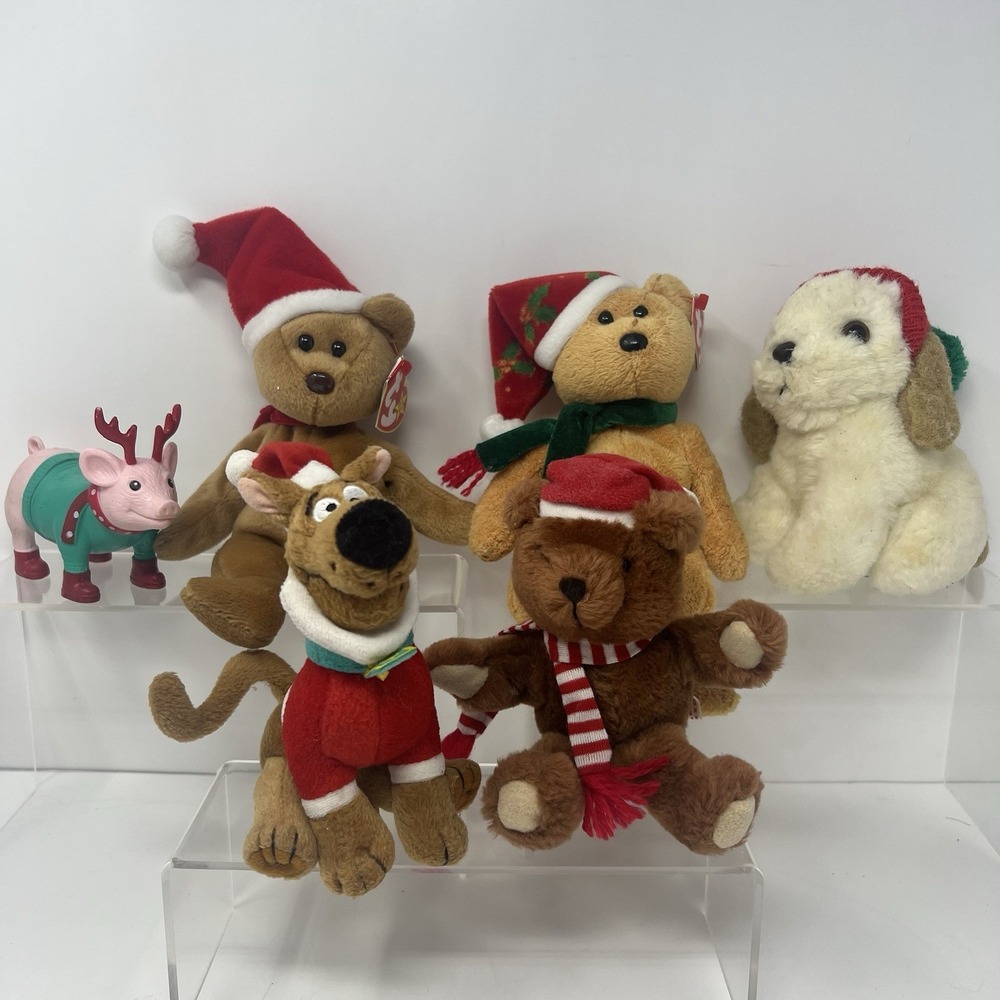 Christmas Plush Toys Decor Holiday Stuffed Animal Lot Mixed‎ Seasonal Soft Plush